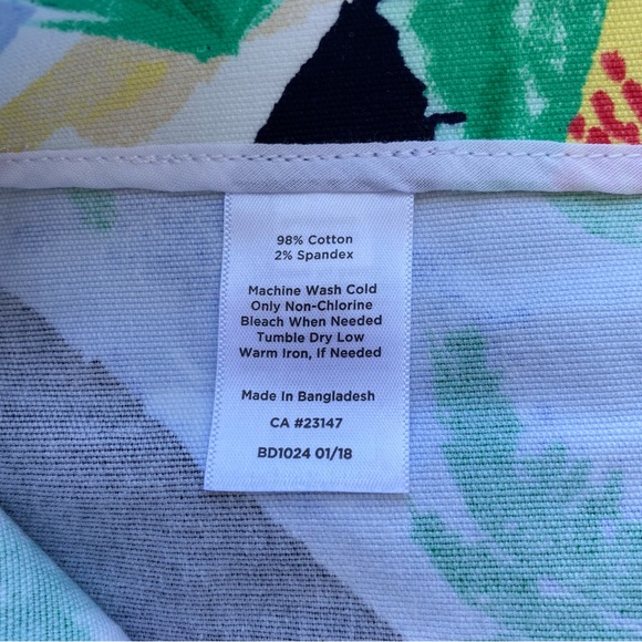 TALBOTS • Tropical Floral Flamingo Island Patterned Pencil Skirt Size 16 - Picture 10 of 13